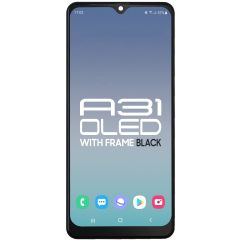Samsung A31 SM-A315 2020 LCD with Touch + Frame Black  (Refurbished)