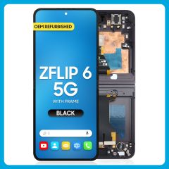 Samsung Z Flip 6 5G Inner LCD With Touch + Frame Black (Refurbished OLED)